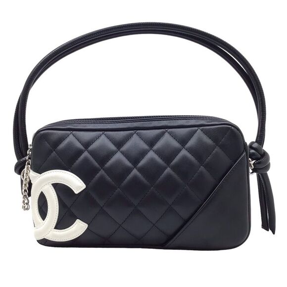 Chanel Handbags - Chanel Cambon Line Black Leather Shoulder Bag (Pre-Owned)